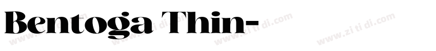 Bentoga Thin字体转换